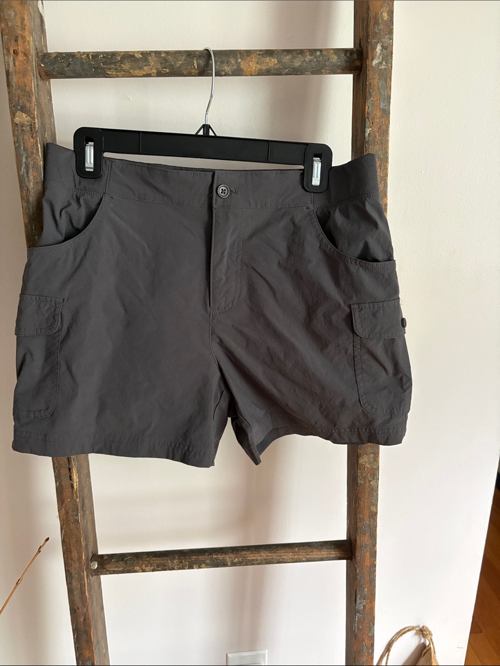 Women’s Gray Cargo Shorts - Casual Everyday Wear